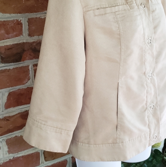 Coldwater Creek Faux Suede Shirt Jacket 10P Petite - Picture 5 of 11